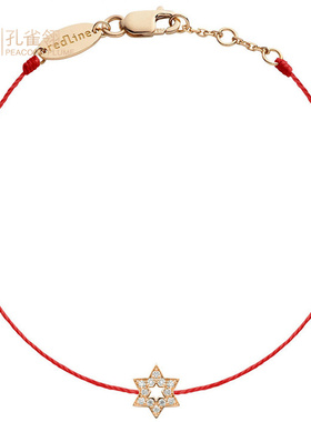 红绳女士时尚风宴会克拉钻石手链