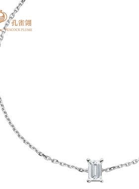 红绳女士克拉方形手链