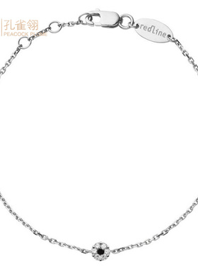 红绳女士克拉黑钻手链