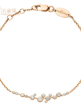 红绳女士镶嵌克拉钻石手链