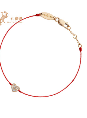 爱心圆形钻石经典永恒手链