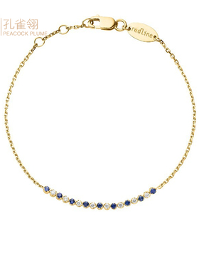 红绳女士配饰时尚风蓝宝石手链