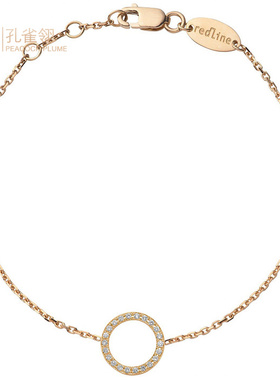 红绳女士圆形克拉钻石手链