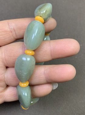 真玉天然玉石随形原石籽料手串