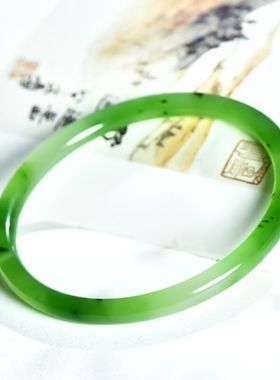 少女小细条妈妈款和田玉手镯正品