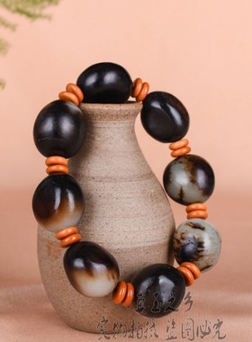 天然原石籽料高档男女款证书手链