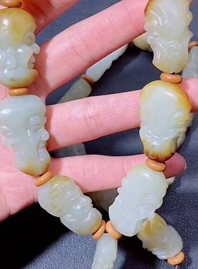 爆款新疆和田玉罗汉手链