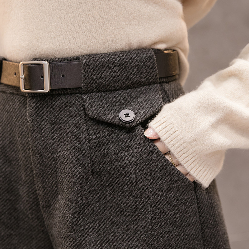 2025秋冬季新款大码毛呢短裤女胖mm高腰显瘦a字阔腿外穿打底靴裤,淘宝优惠券,粉丝福利购,淘宝优惠卷