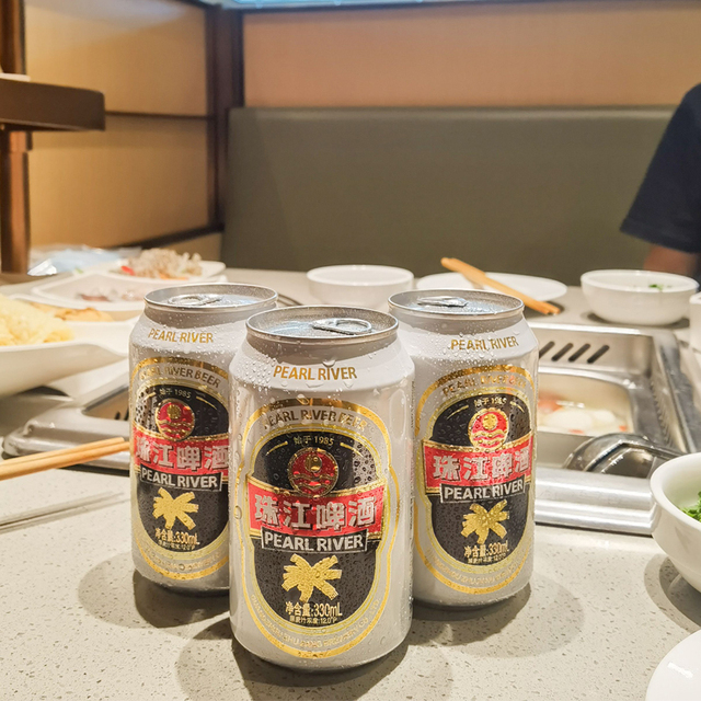 经典12°P珠江啤酒330ml*6罐