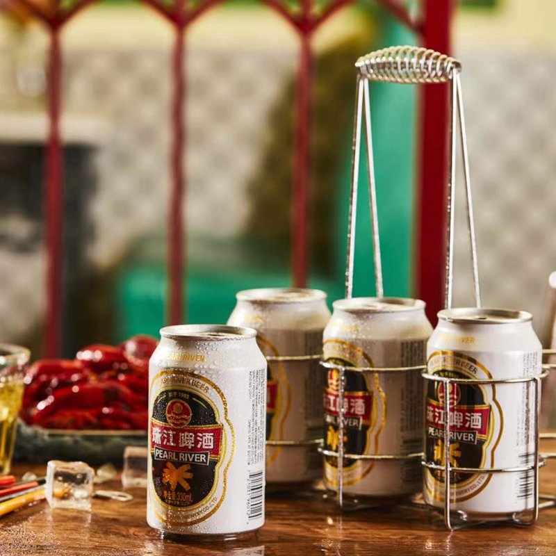 珠江啤酒12°P经典老珠江330ml*24罐装整箱批发特价官方旗舰店