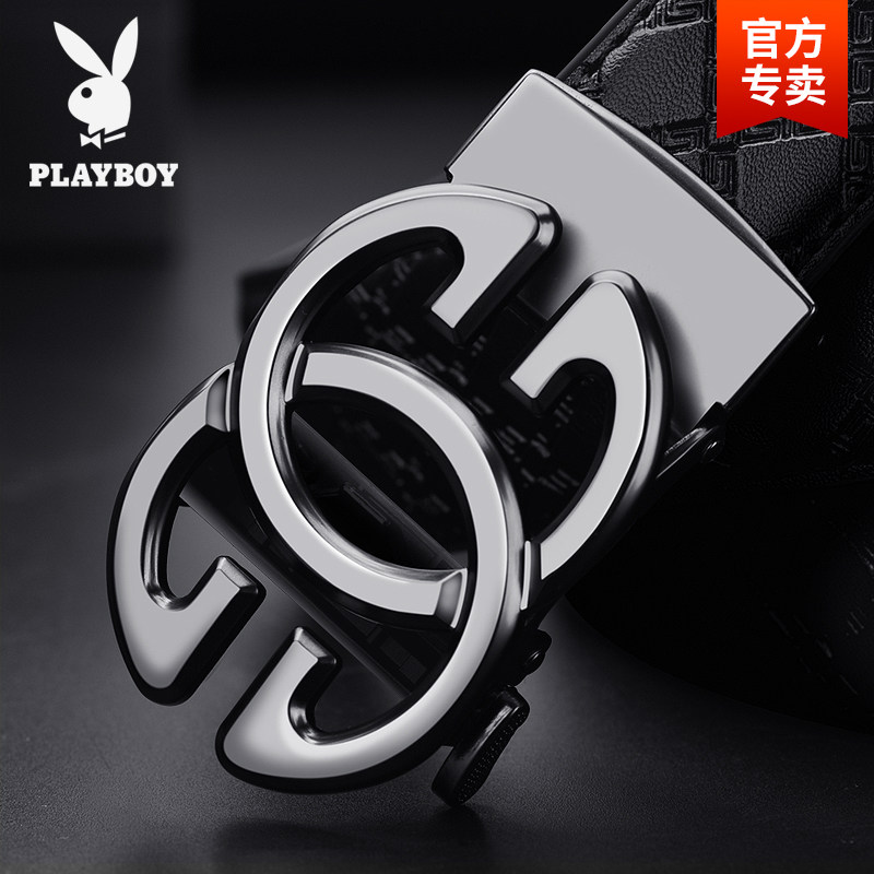 花花公子真皮男士年轻人潮裤腰带 花花公子悦诚腰带/皮带/腰链