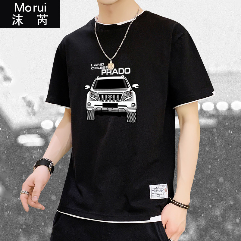 可定制普拉多霸道陆巡fj越野男t恤 沫芮服饰T恤