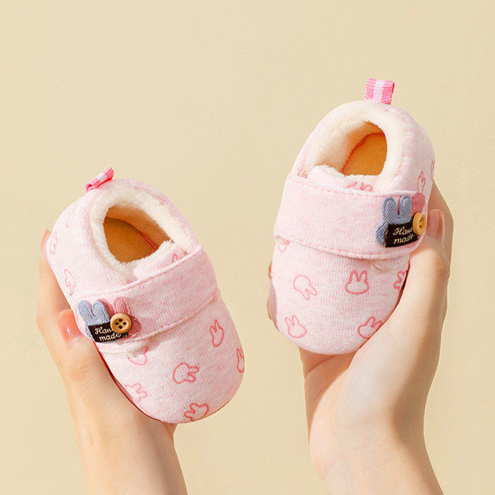 秋冬婴儿鞋0-1岁棉鞋软底加绒加厚保暖学步不掉鞋3-6-9月宝宝鞋子,淘宝优惠券,粉丝福利购,淘宝优惠卷