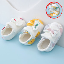 Spring Autumn Summer 0-1 Year Old Woman Baby Learning Step Soft-bottom Shoes 6 Newborn Baby Steps Front Shoes Cute Pure Cotton Princess Shoes