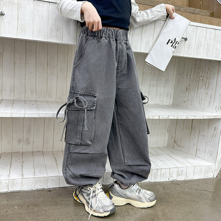 2026春季新款洋气女童时尚潮流复古工装裤,淘宝优惠券,粉丝福利购,淘宝优惠卷