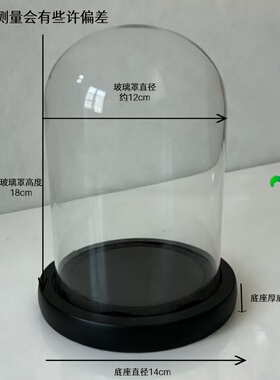 永生花手办带灯防尘展示盒