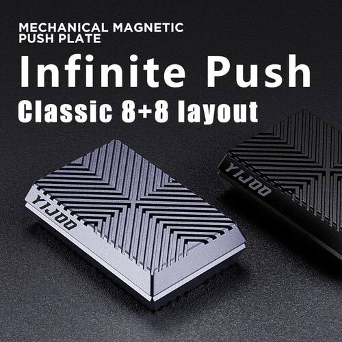 est Magnetic Cube Push Slider Anti Sss Metal Fidget Slider D - 图0