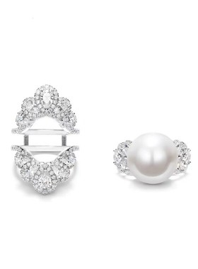 珍珠母贝夸张新中式开口食指戒指