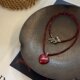 High-end Ankara Ruby Love Pendant Necklace