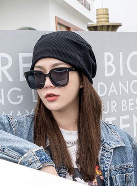 CDLM陈大刘芒 大脸显瘦太阳镜防紫外线jennie同款白色方形墨镜