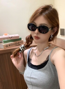 CDLM陈大刘芒 贵气感拉满！方圆脸椭圆时髦大框偏光墨镜显脸小