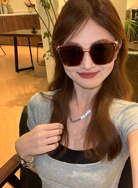 CDLM陈大刘芒 男女同款！墨镜高级感大脸显脸小防晒太阳眼镜街拍