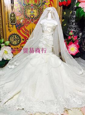 泰国姐姐用品礼服姐姐衣服节日礼物古装斗篷裙子长裙摆件休闲蝴蝶