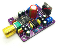 TDA7377 Bluetooth 2 0 dual track front post-integrated power amplifier module DC 12V to transform wireless desktop speaker