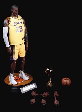 NBA篮球明星湖人队1/6詹姆斯乔丹