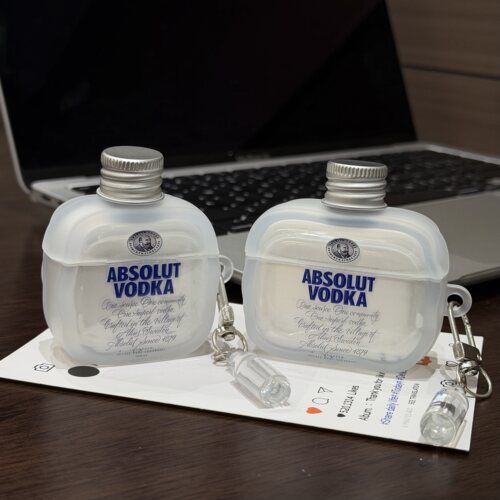 一瓶立体伏特加适用airpodspro2保护套airpodspro3耳机壳airpods4保护壳airpods3耳机套苹果1/2代耳机保护套 - 图3