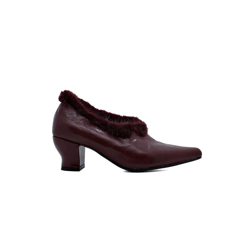 奢华复古~加绒深口单鞋女方头个性毛毛鞋秋冬新品洋气百搭时尚女,淘宝优惠券,粉丝福利购,淘宝优惠卷