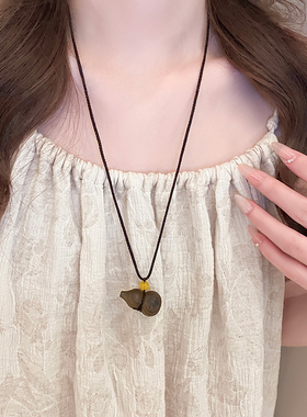 新中式复古国风流苏项链女