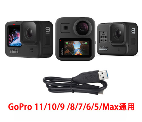 GoPro12/11/10/9/8/7/6/5/4/3Max原装充电线数据线冲电线相机配件 - 图2