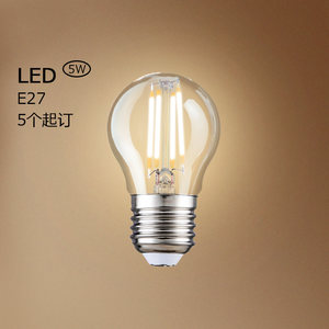 月影凯顿爱迪生灯泡e27e14小螺口7w家用节能灯5w家用透明led光源