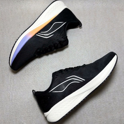 LiNing李宁 赤兔6 体测体考 透气减震耐磨 低帮跑步鞋 女款 黑色,淘宝优惠券,粉丝福利购,淘宝优惠卷