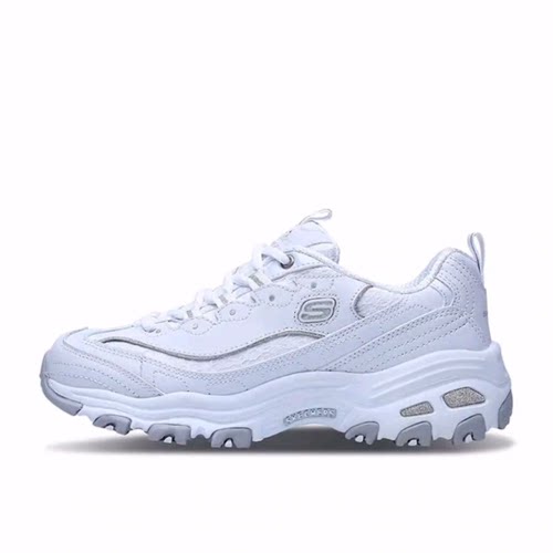 Skechers斯凯奇 D'LITES 1.0 增高 老爹鞋 女款 乳白色 - 图0