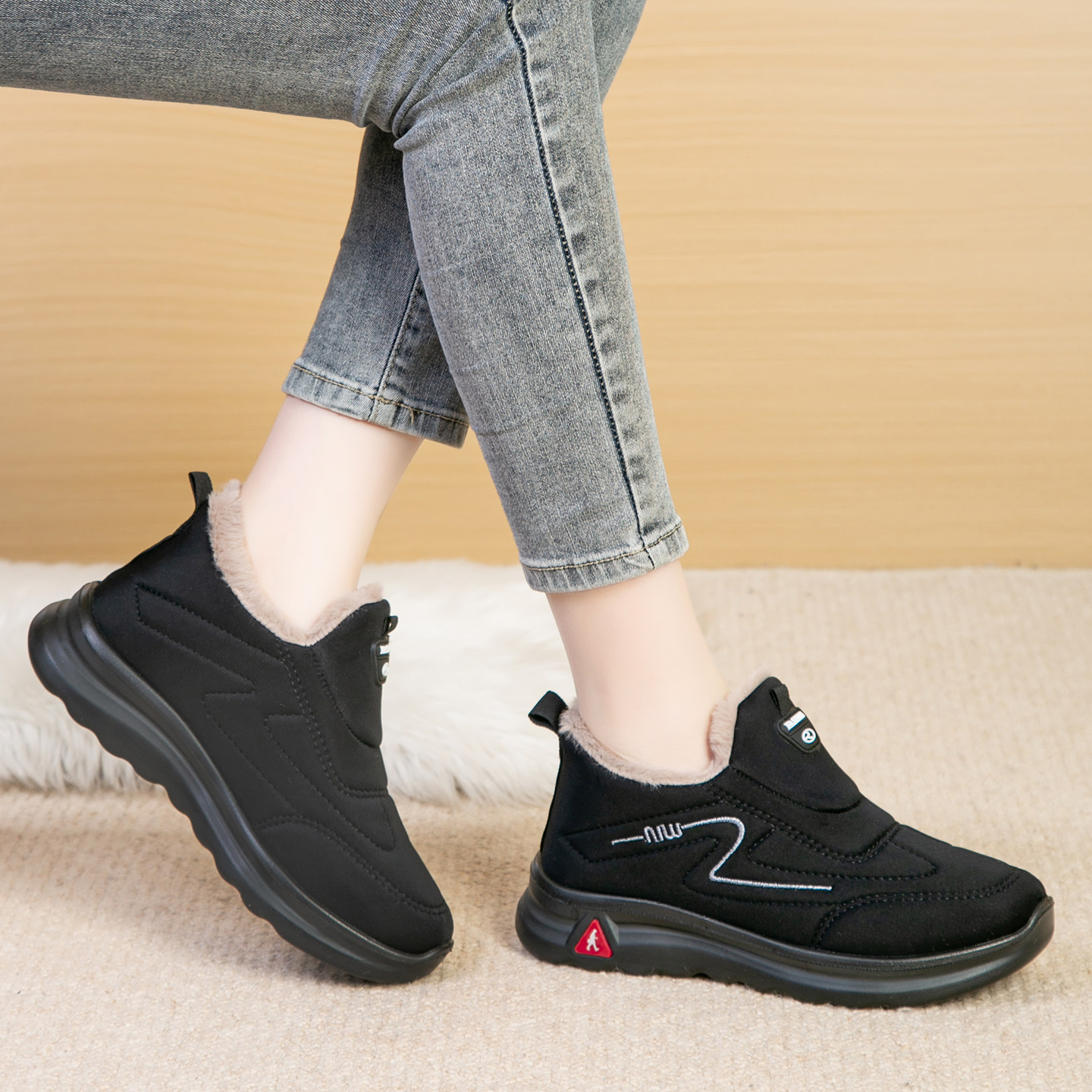 老北京布鞋女新款冬季加绒鞋妈妈女士棉鞋老太太保暖鞋软底休闲鞋,淘宝优惠券,粉丝福利购,淘宝优惠卷