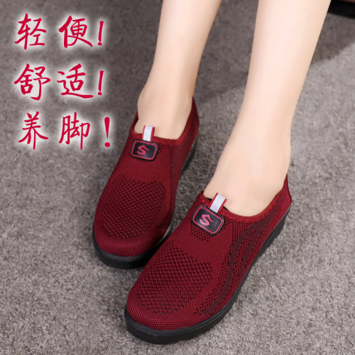 新款休闲妈妈鞋平底老北京布鞋女士官方旗舰店正品软底老人女鞋子 - 图2