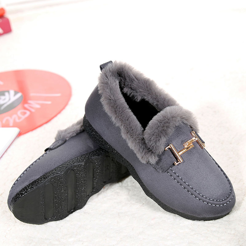 老北京布鞋女秋冬款拖鞋女加绒保暖窝窝鞋冬季妈妈鞋冬天家居棉鞋 - 图2