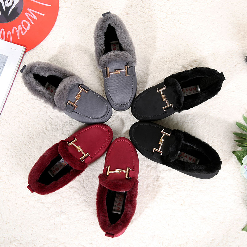 老北京布鞋女秋冬款拖鞋女加绒保暖窝窝鞋冬季妈妈鞋冬天家居棉鞋 - 图3