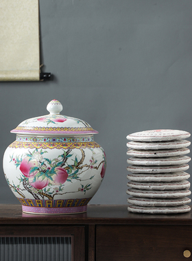 景德镇仿古风防潮普洱茶饼陶瓷器