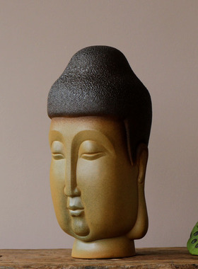 景德镇卧室佛堂摆件质朴风陶瓷器