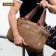 One-shoulder British large-capacity canvas bag casual
