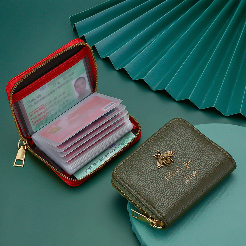 小蜜蜂多卡位银行卡套大容量卡片包 贝罗盟卡包