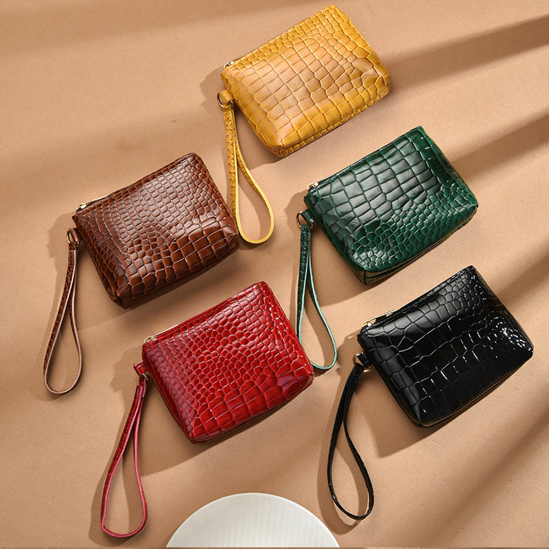 鳄鱼纹女小巧时尚卡包一体零钱包 贝罗盟钱包