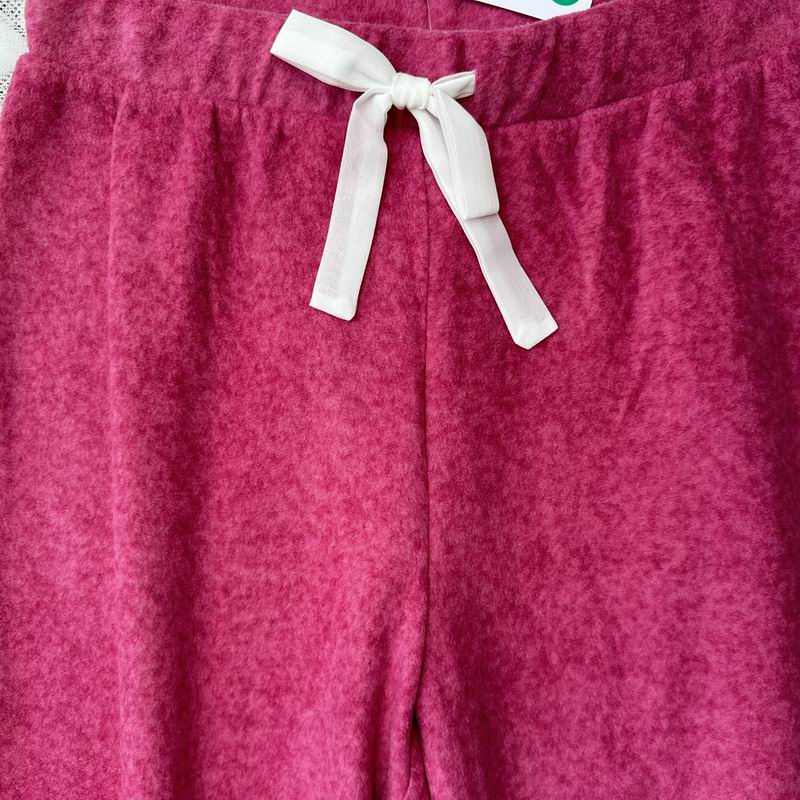 包邮外贸松紧腰有抽绳绵软绒绒睡裤秋季束口运动家居裤男女有大码 - 图0