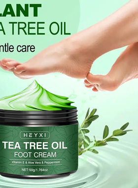 Tea Tree Oil Foot Cream Moisturizes and Nourishes Feet