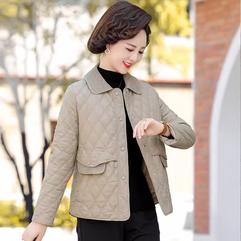 妈妈春装短款新款40岁50春秋夹克 追梦公主服饰中老年女装