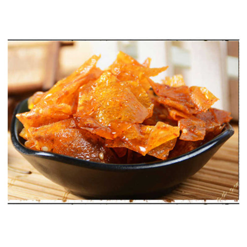 湖南平江特产文杰手撕豆皮油炸豆皮500g香辣豆皮豆干片片香绝微辣 - 图3
