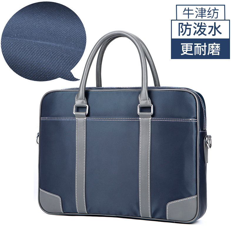 斐格商务高端公文包男款帆布斜挎包 feger千恒男士包袋